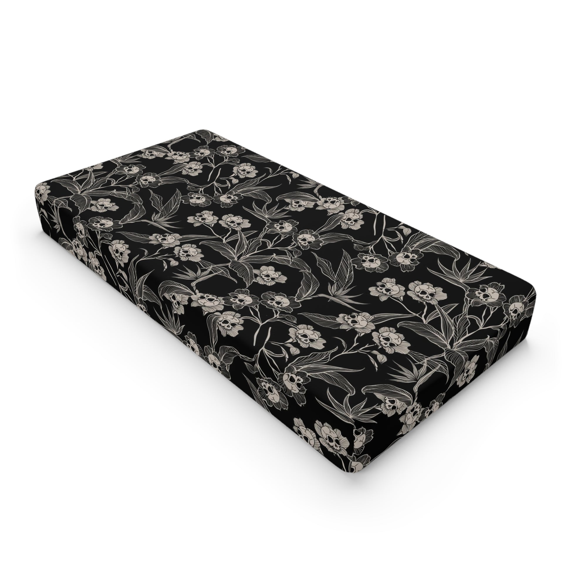 Gothic Floral Changing Pad Cover - Red Finch Creations