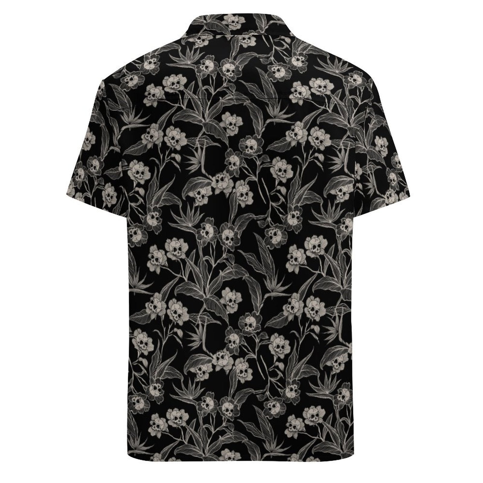 Spooky Tiki Gothic Floral Hawaiian Shirt - Red Finch Creations