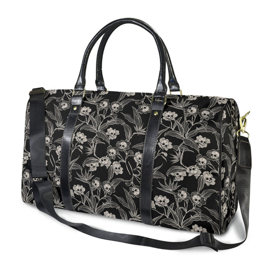 Gothic Floral Waterproof Travel Bag - Red Finch Creations