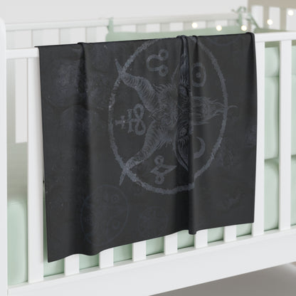 Occult Baphomet Baby Swaddle Blanket - Red Finch Creations