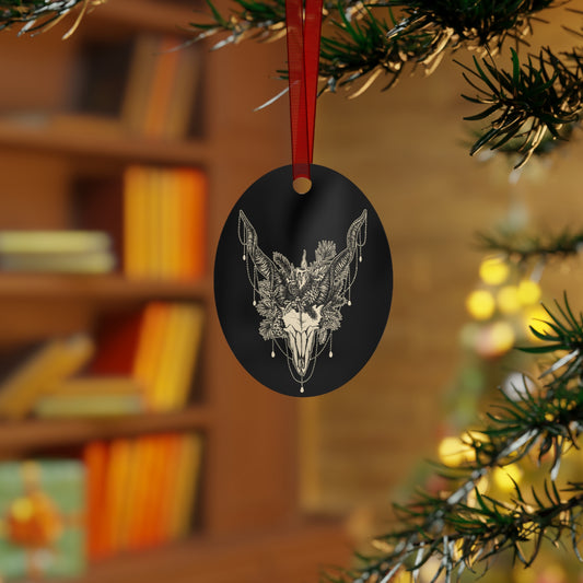 Yule Goat Aluminum Ornament