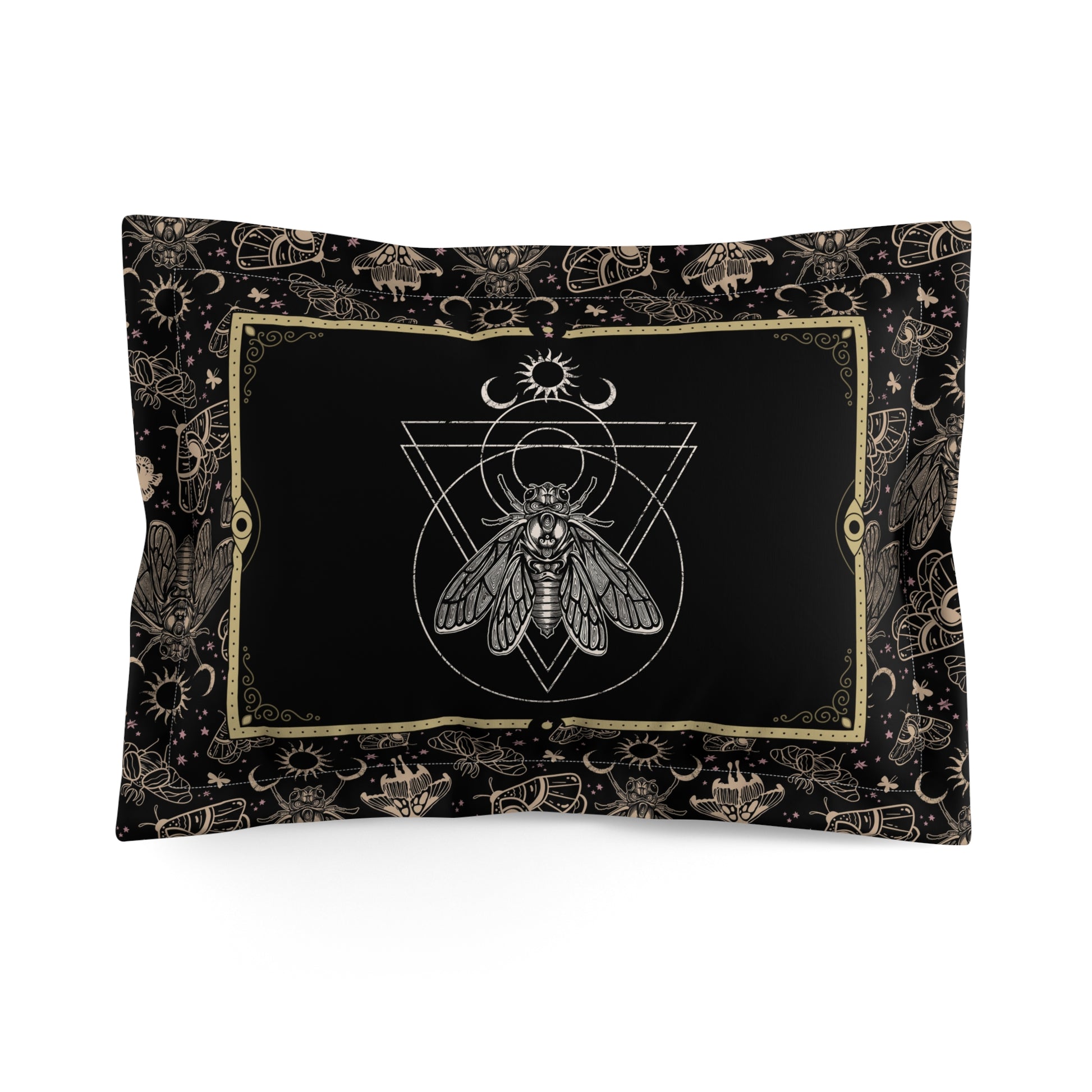 Occult Cicada Microfiber Pillow Sham - 1pc - Red Finch Creations