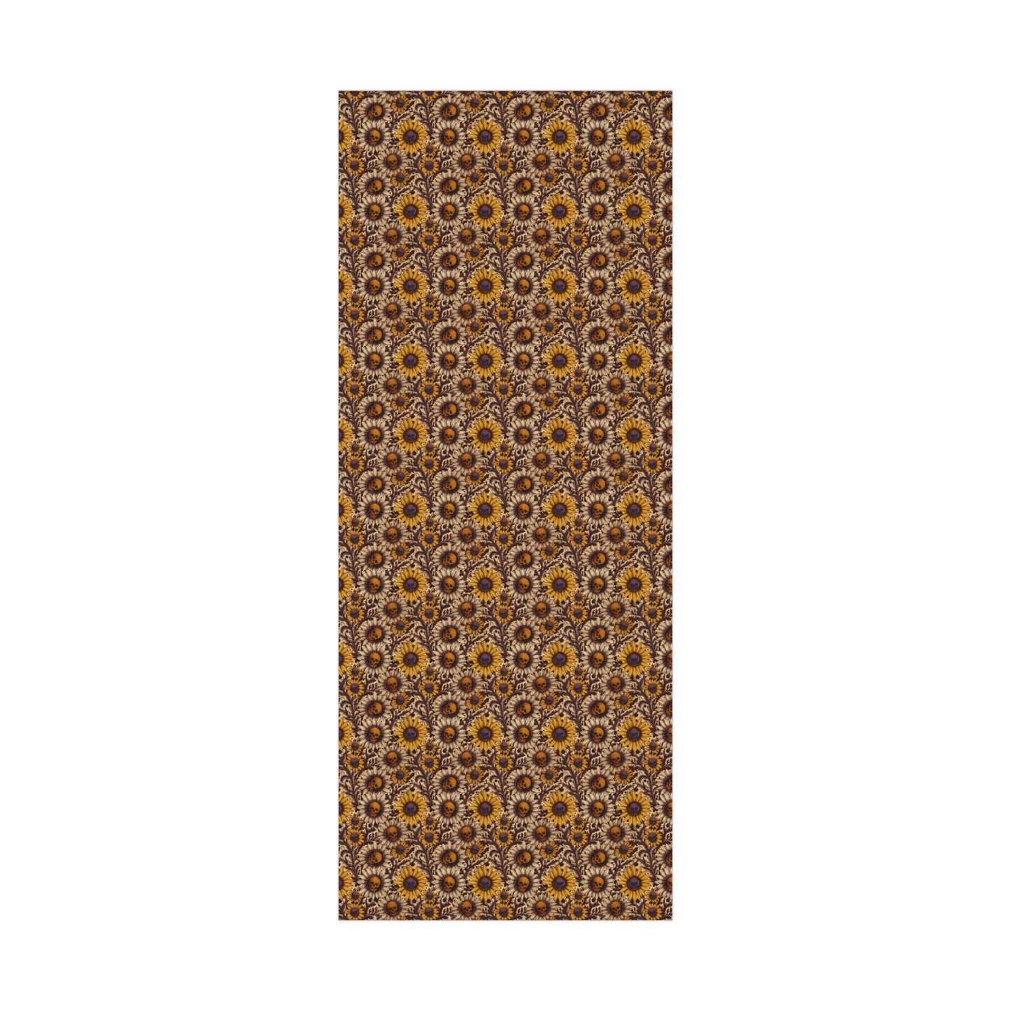 Sunflower Skull Wrapping Paper