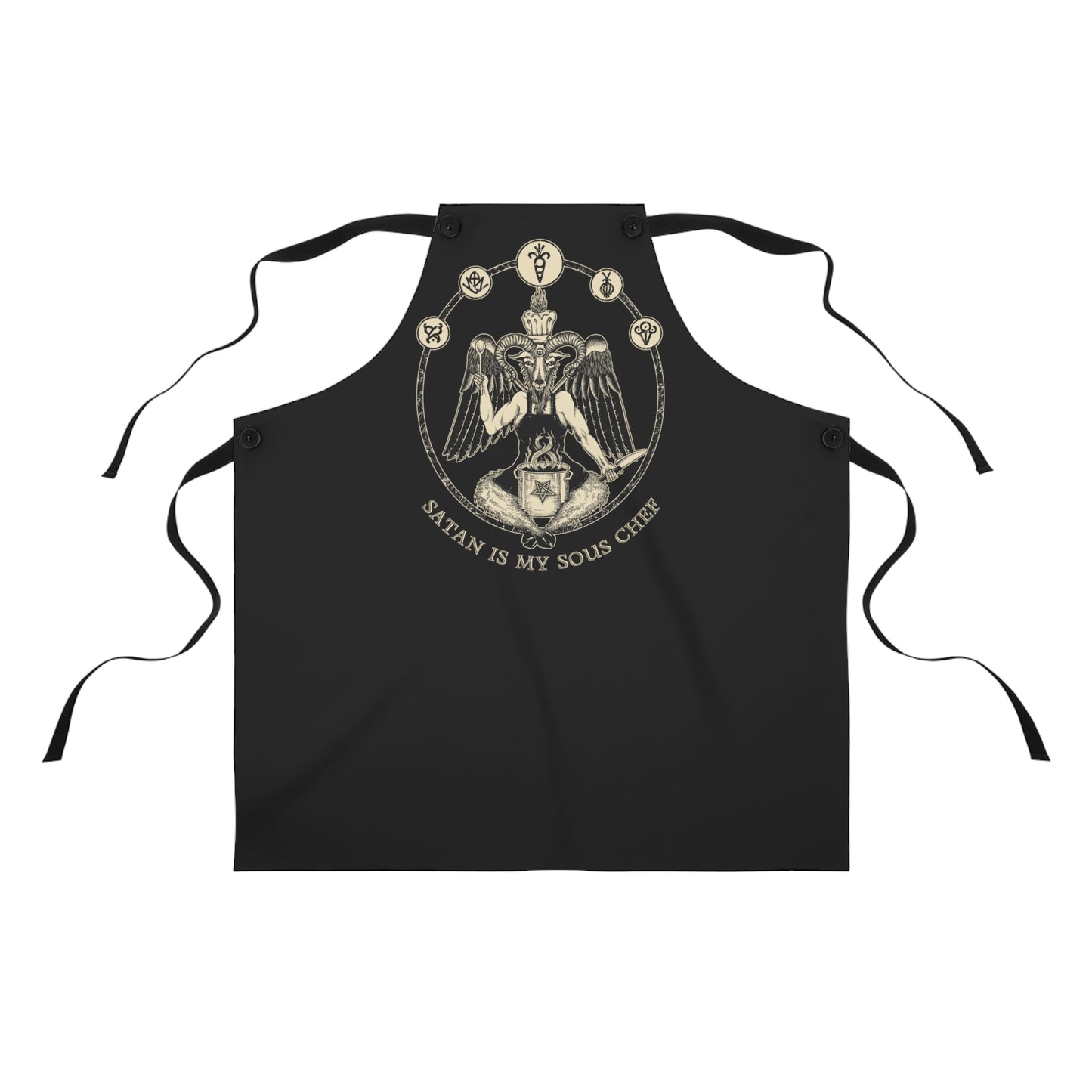 Chef Baphomet "Satan is My Sous Chef" Apron