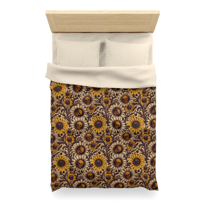 Spooky Autumn Sunflower Duvet Cover - Red Finch Creations