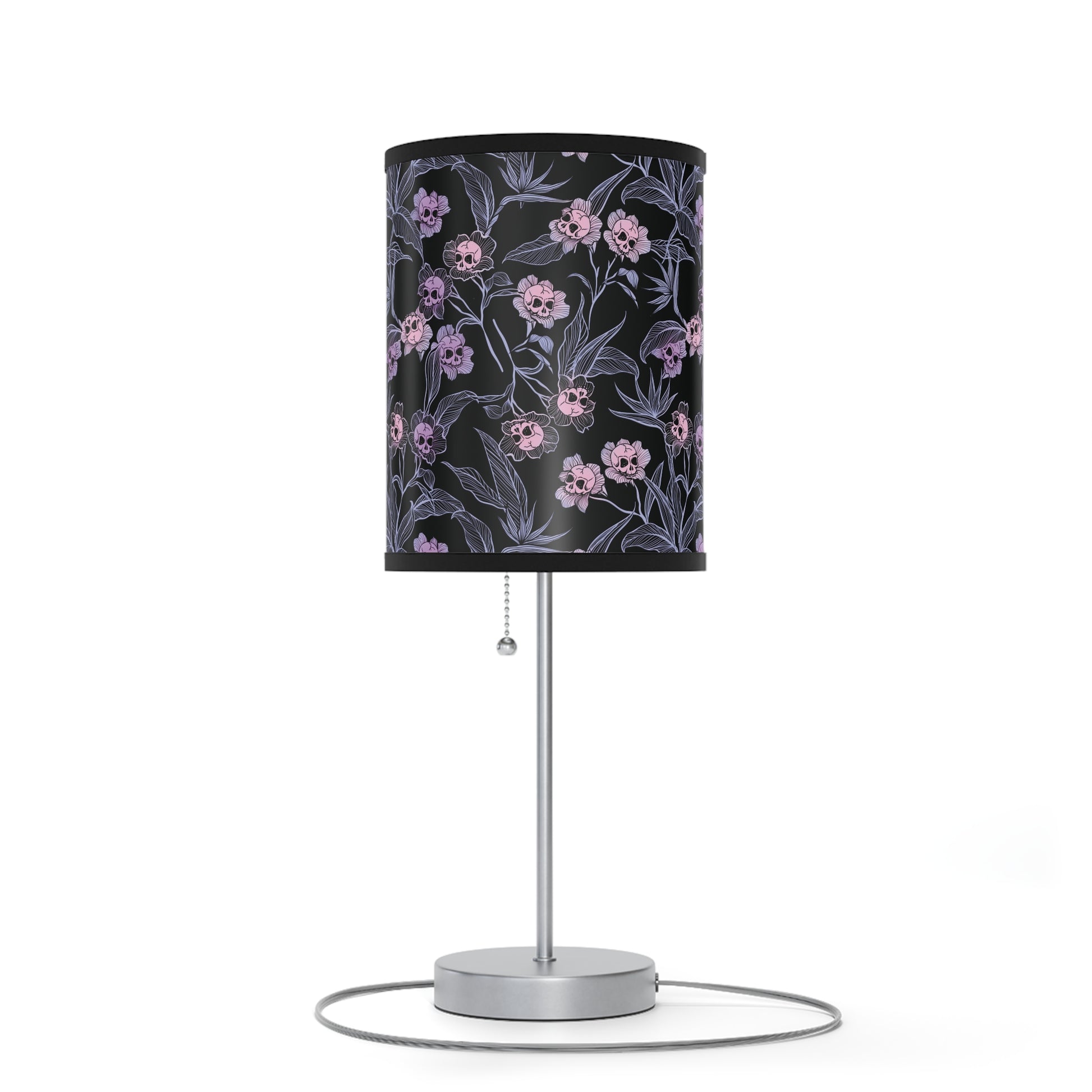 Pastel Goth Floral Stand Lamp, US|CA plug - Red Finch Creations