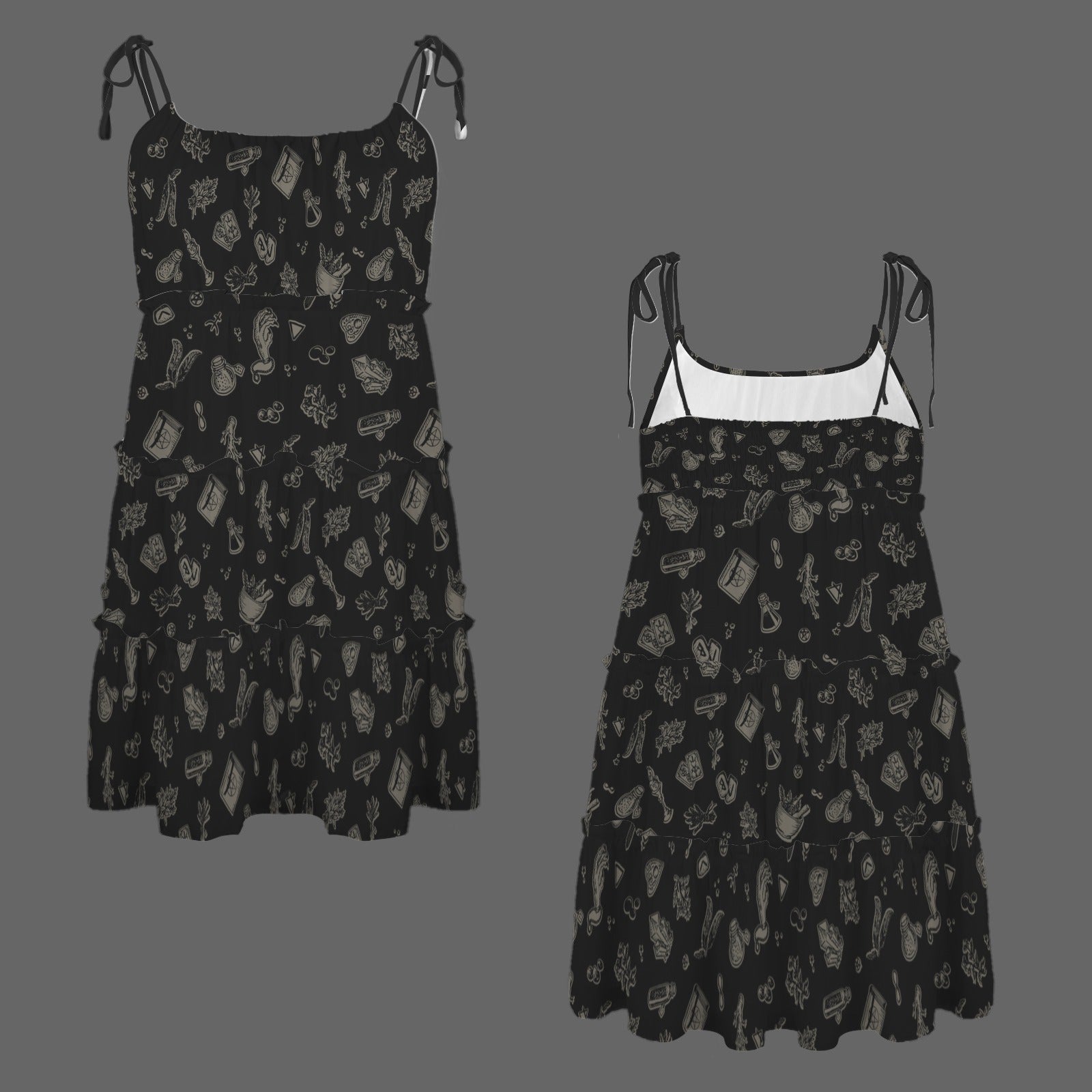 new witch tile dark dress