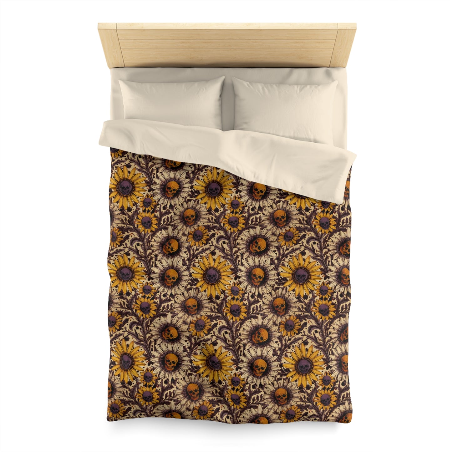 Spooky Autumn Sunflower Duvet Cover - Red Finch Creations