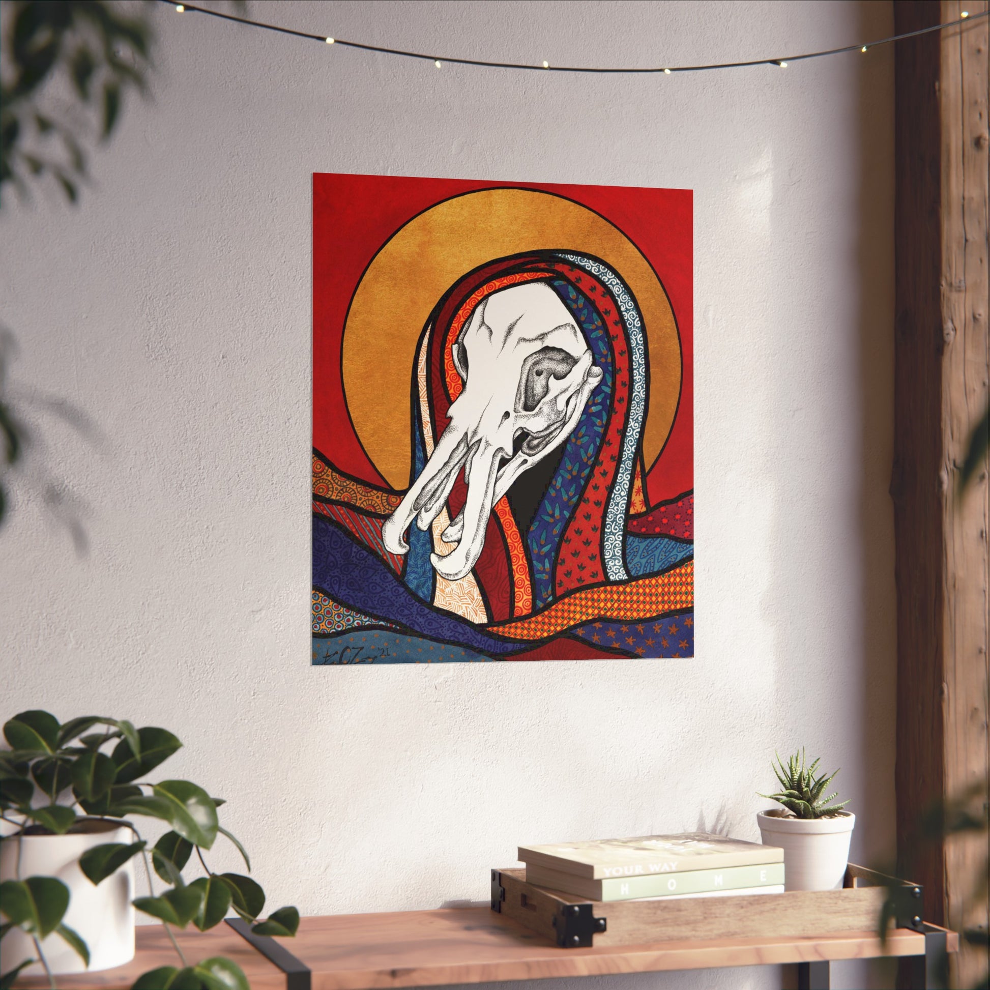 Dead Saints: Platypus Skull- Fine Art Matte Print - Red Finch Creations