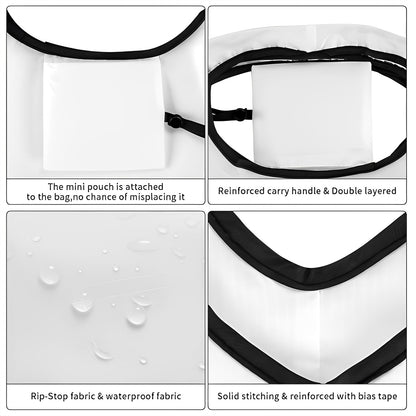 Green Witchy Raven Folding Reusable Grocery Bag