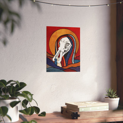 Dead Saints: Platypus Skull- Fine Art Matte Print - Red Finch Creations