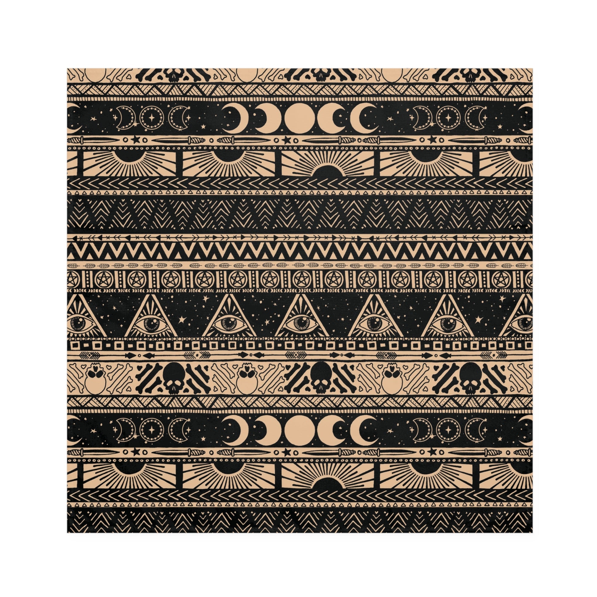 Witchy Boho Striped Cloth Napkins - Red Finch Creations