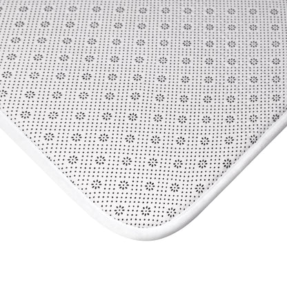 Mediterranean Sardine Skeleton Bath Mat - Black & Teal - Red Finch Creations