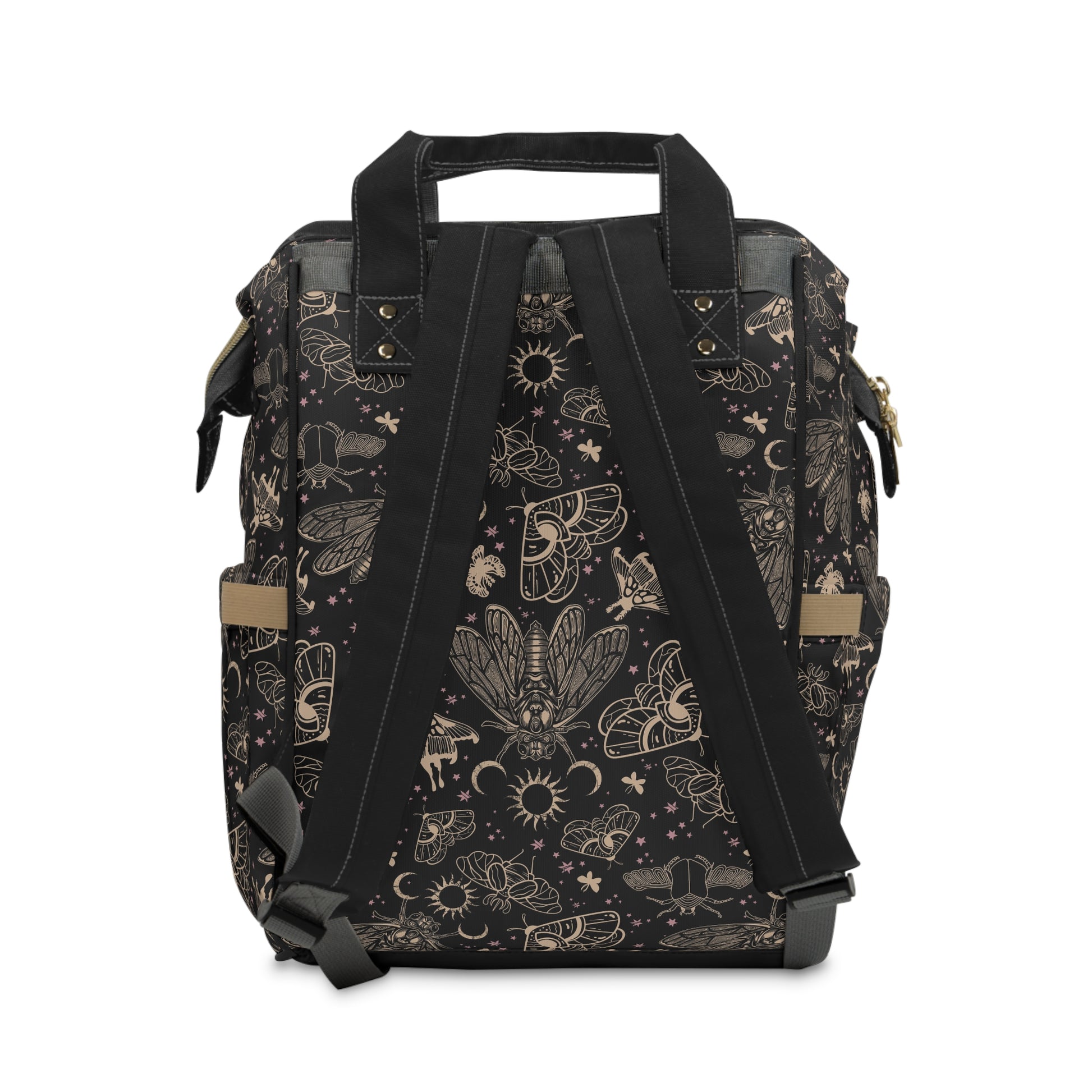 Occult Cicada Multifunctional Diaper Backpack - Red Finch Creations