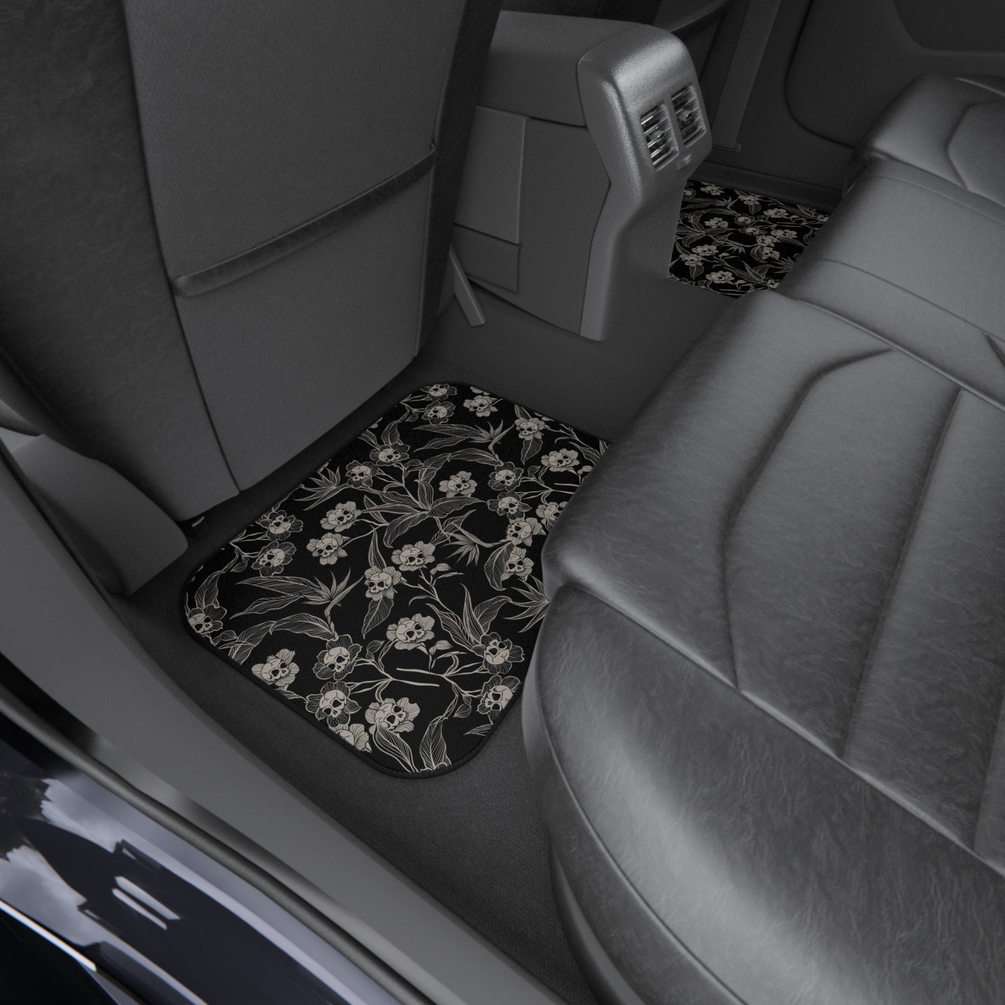 Gothic Floral Car Floor Mats