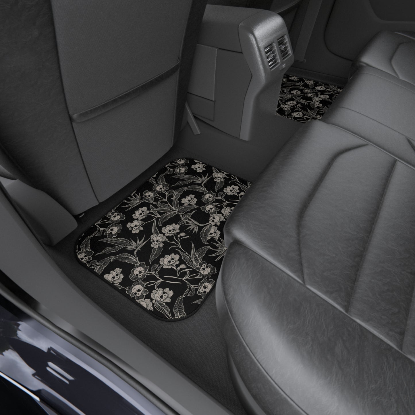 Gothic Floral Car Floor Mats - Red Finch Creations
