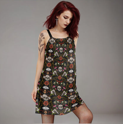 Enchanted Forest A-line Cami Dress | Cotton