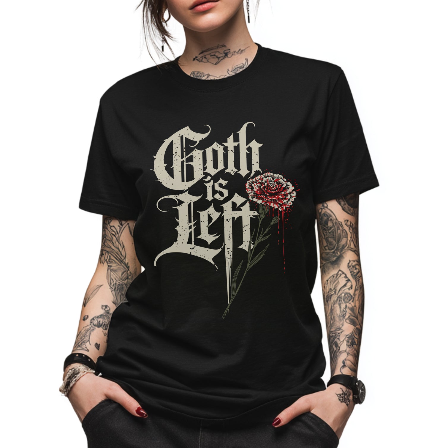 Goth is Left Unisex T-Shirt - Black