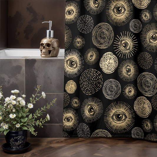 Esoteric Sun Shower Curtain - Red Finch Creations