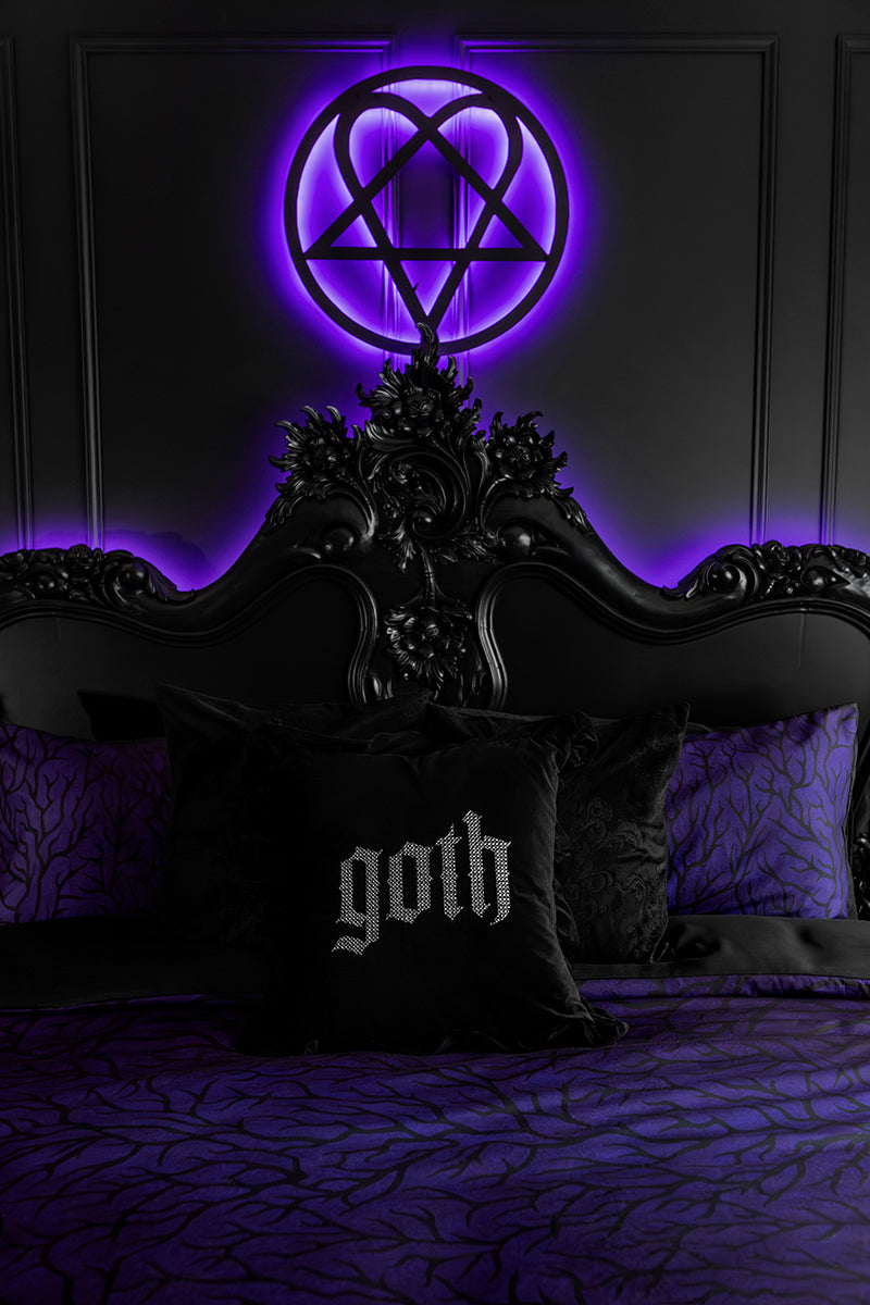 Purple Thorn 3-Piece Bedding Set