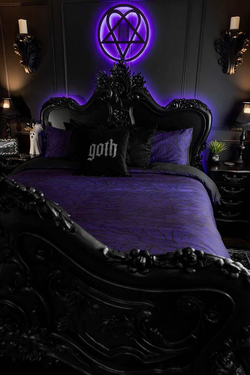 Purple Thorn 3-Piece Bedding Set