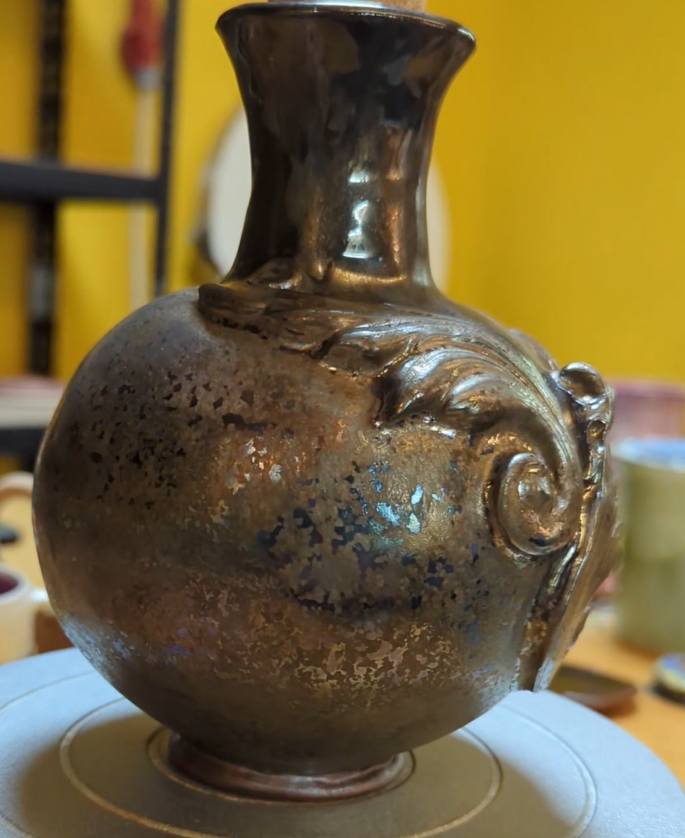 Baroque Bird Skull Vase