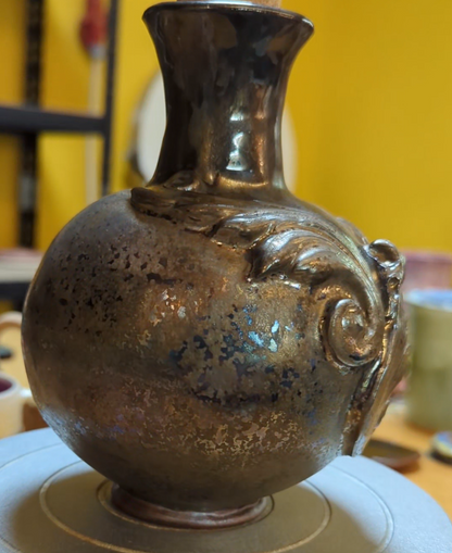 Baroque Bird Skull Vase