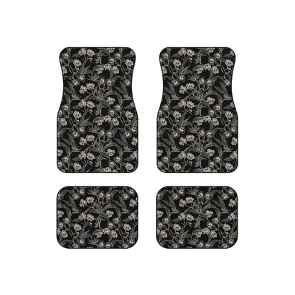 Gothic Floral Car Floor Mats - Red Finch Creations