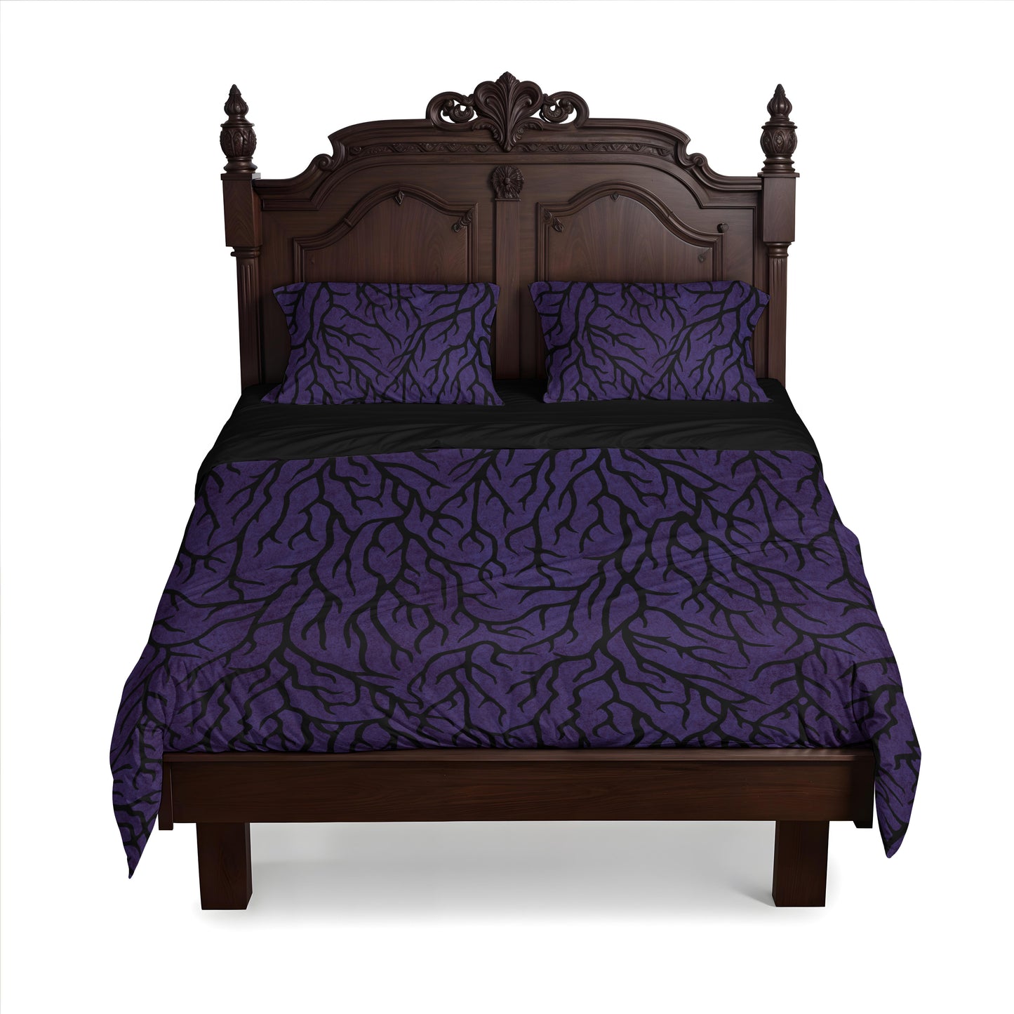 Purple Thorn 3-Piece Bedding Set - Red Finch Creations