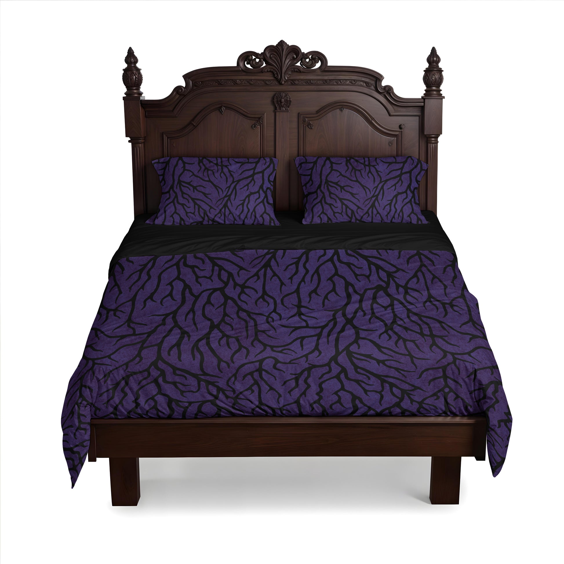Purple Thorn 3-Piece Bedding Set - Red Finch Creations