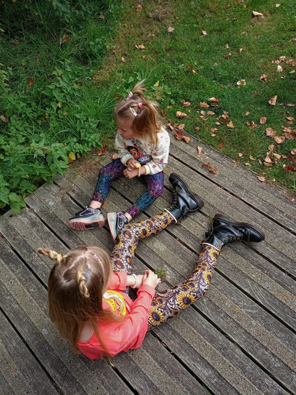 Sunflower Skull Youth Leggings