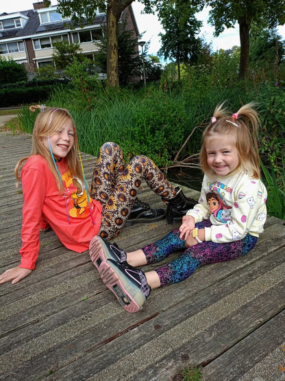 Sunflower Skull Youth Leggings