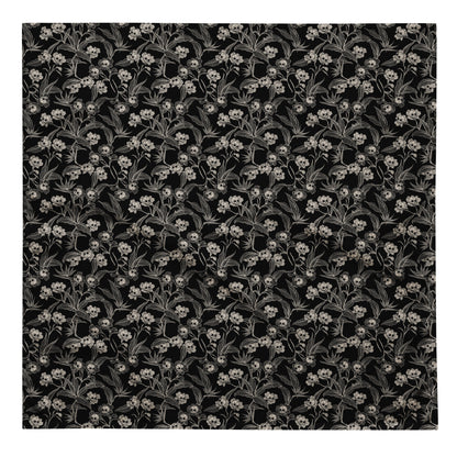 Gothic Floral Skull Bandana - Red Finch Creations