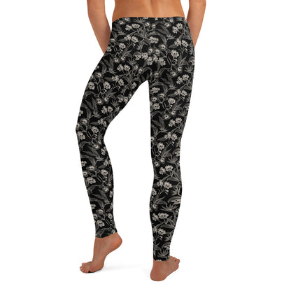 Gothic Floral Leggings - Red Finch Creations