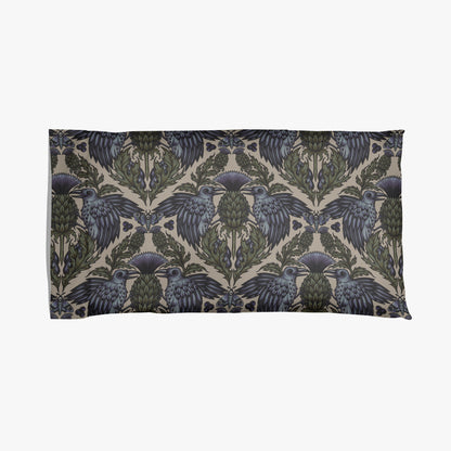 Art Nouveau Raven Thistle Duvet Cover - Multi-Color