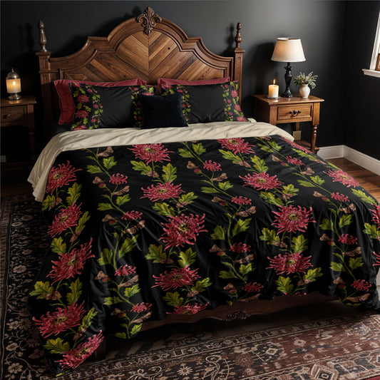 Chrysanthemum Moth Microfiber Pillowcase - Red Finch Creations