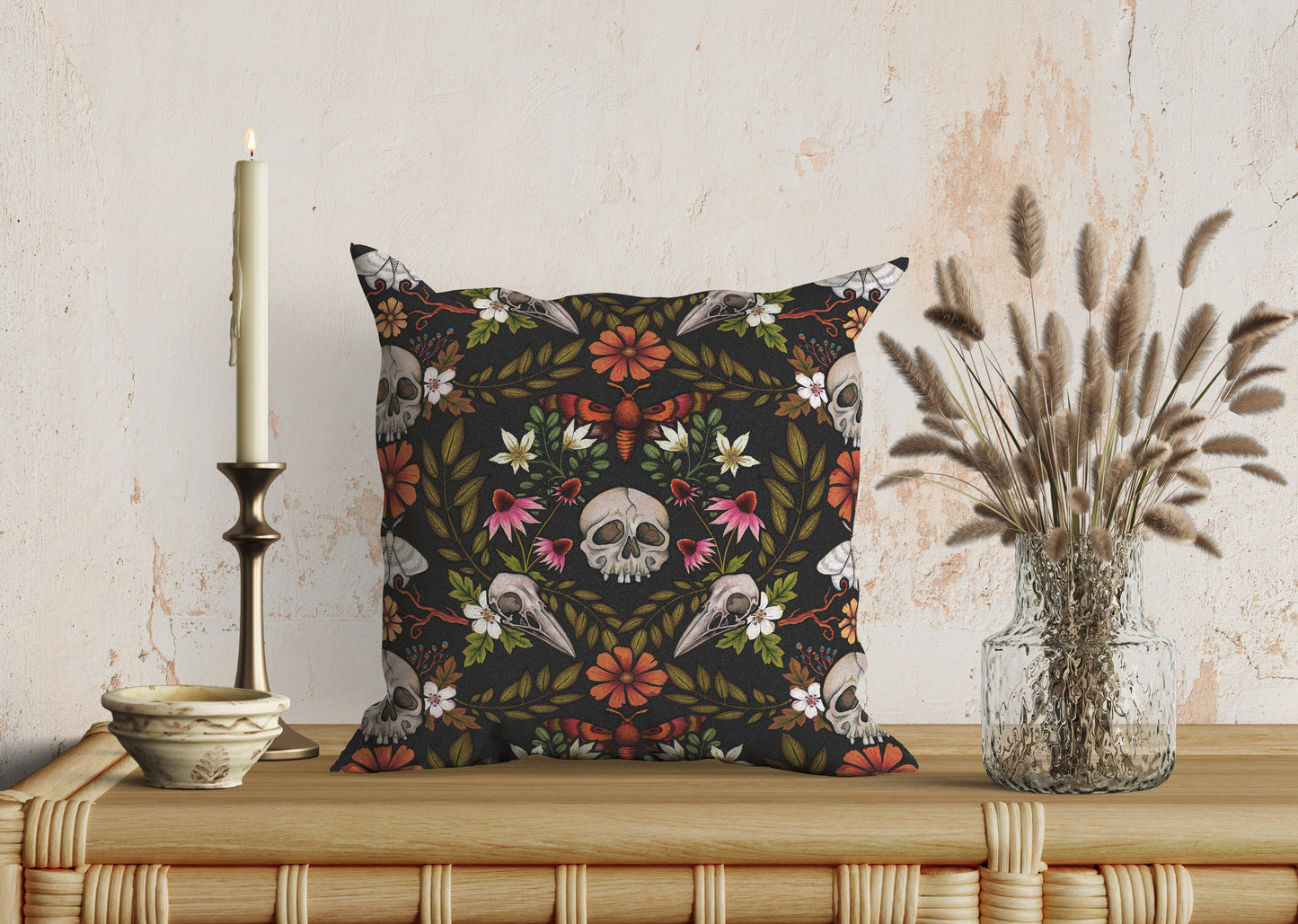 Enchanted Forest Faux Suede Throw Pillow Case - Red Finch Creations