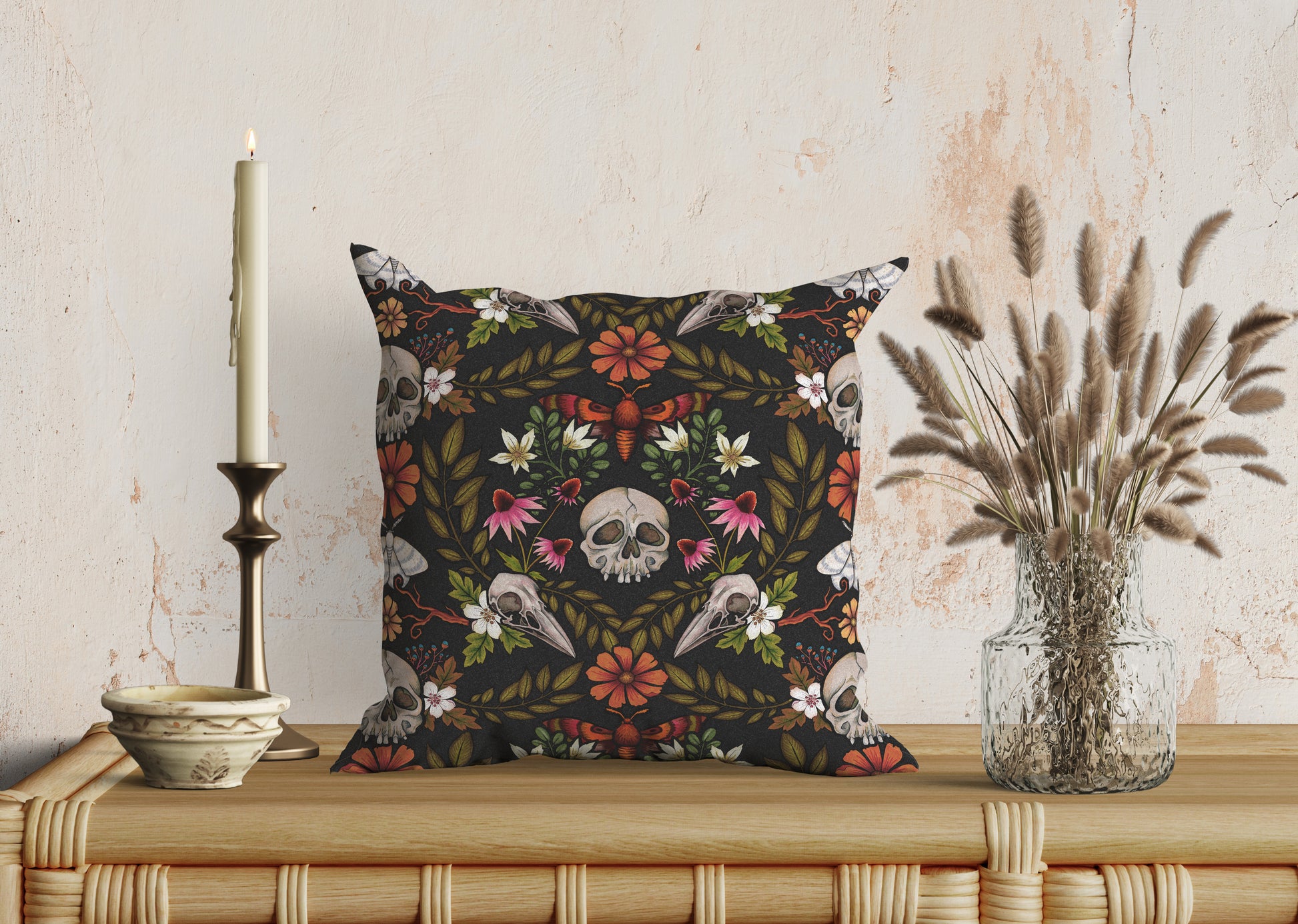 Enchanted Forest Faux Suede Throw Pillow Case - Red Finch Creations