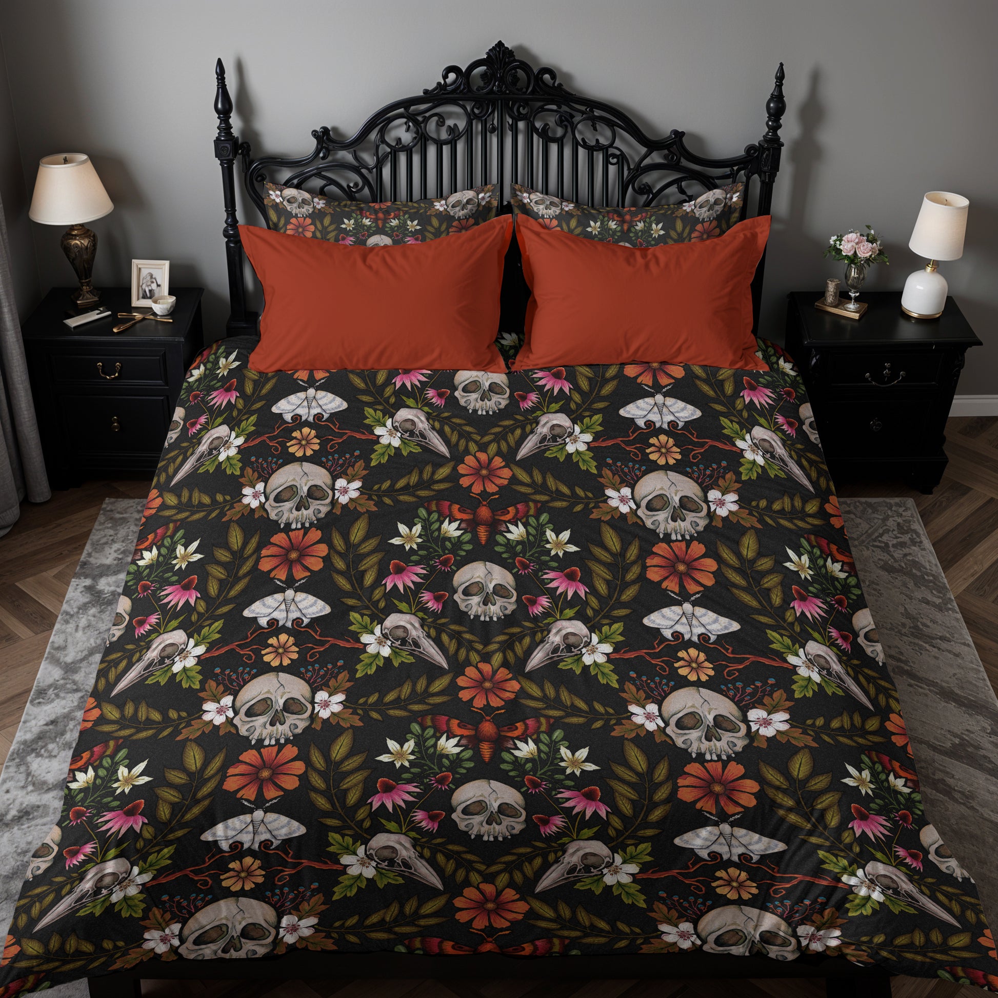 Enchanted Forest Three-Piece Bedding Set - Red Finch Creations