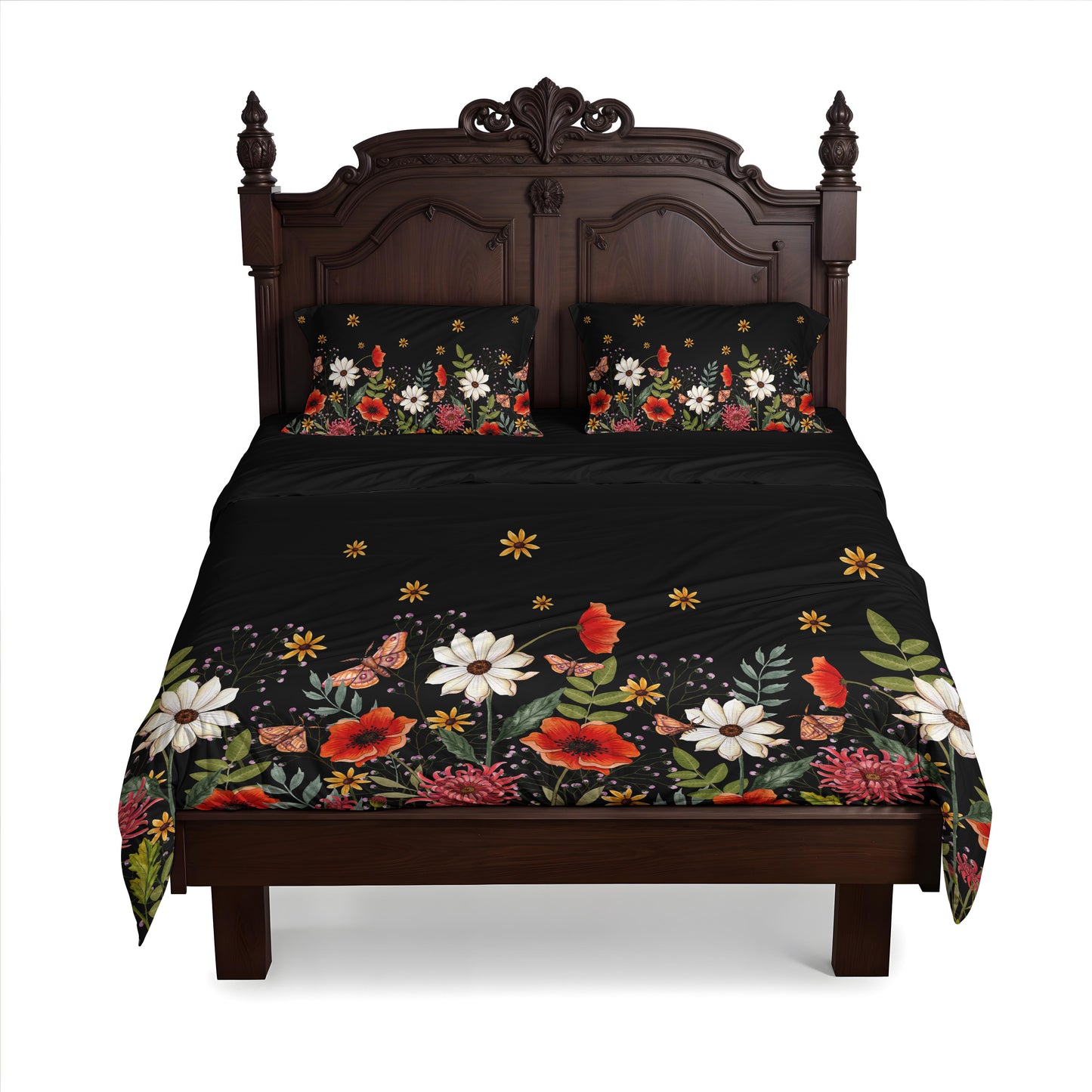 Moody Floral 3-Piece Bedding Set