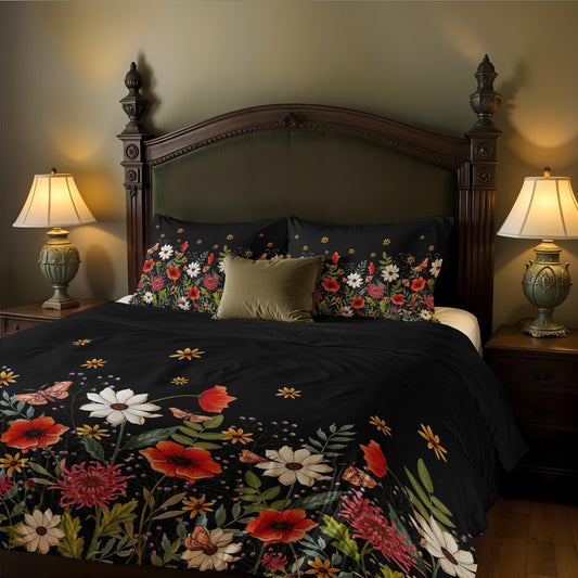Moody Floral 3-Piece Bedding Set