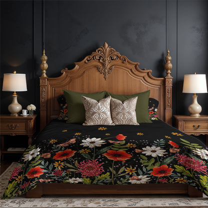 Moody Floral 3-Piece Bedding Set
