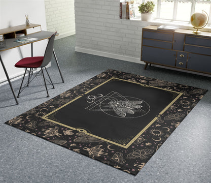 Occult Cicada Indoor/Outdoor Area Rug - Red Finch Creations