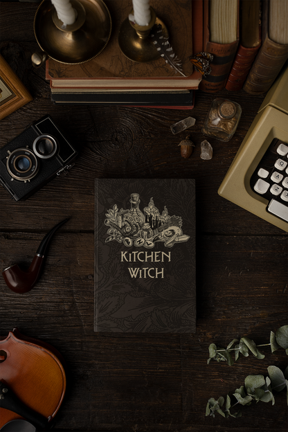 Kitchen Witch Recipe Book or Dream Journal - Red Finch Creations