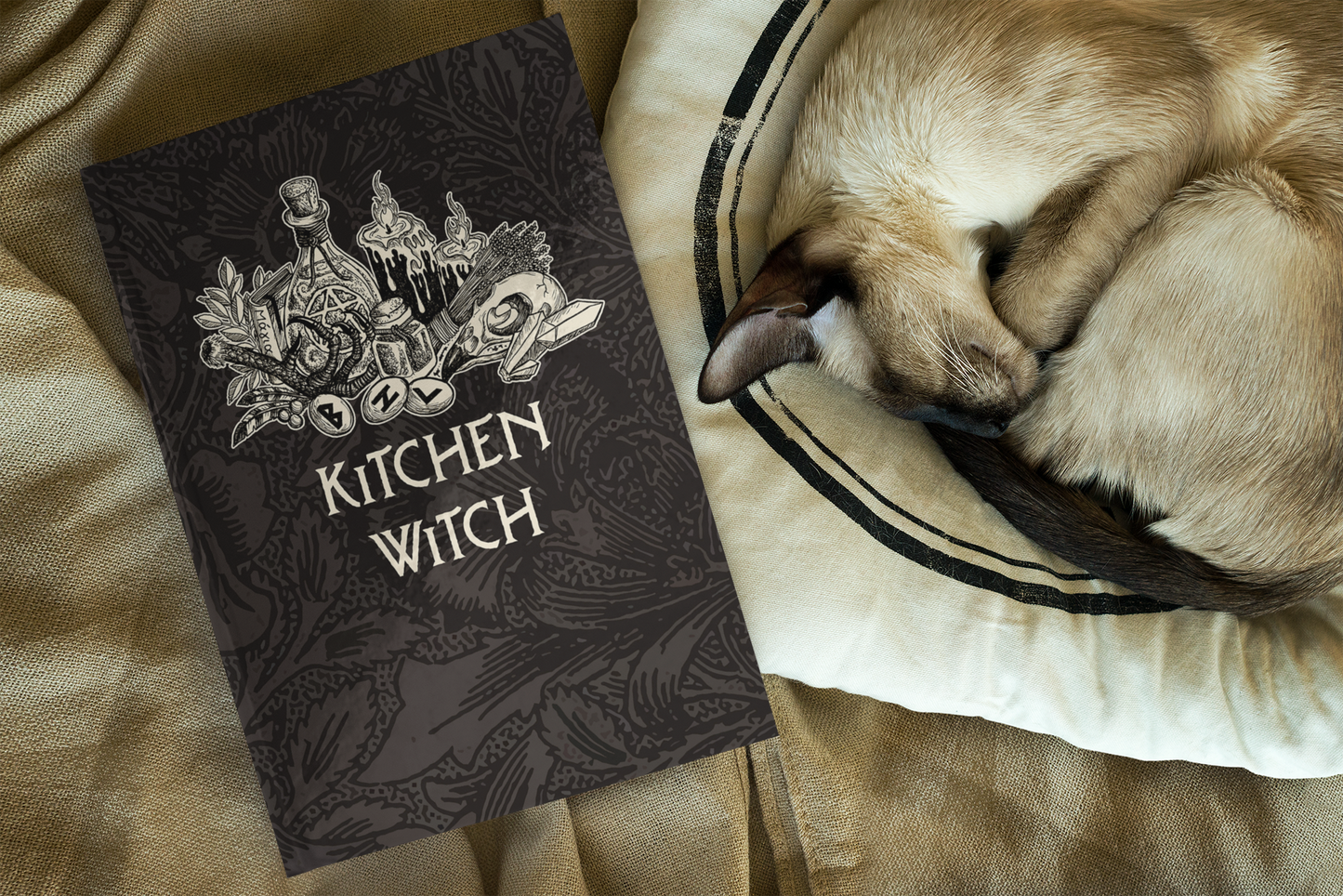 Kitchen Witch Recipe Book or Dream Journal - Red Finch Creations