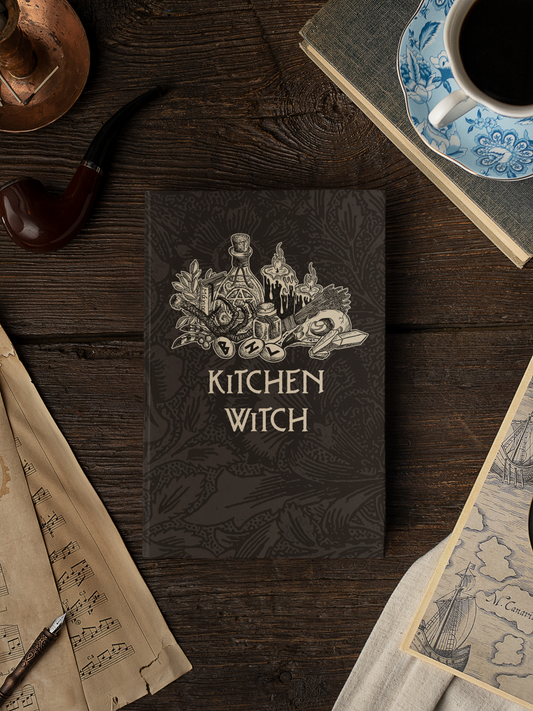 Kitchen Witch Recipe Book or Dream Journal - Red Finch Creations