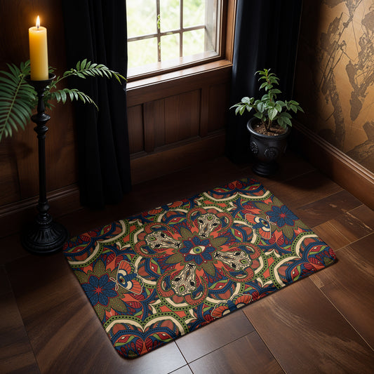 Occult Mandala Bath Mat - Red Finch Creations