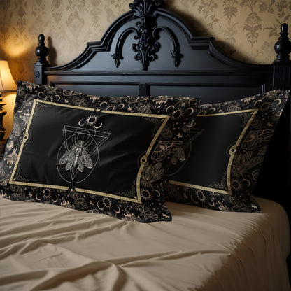 Occult Cicada Microfiber Pillow Sham - 1pc - Red Finch Creations