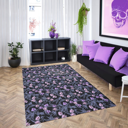 Pastel Goth Indoor/Outdoor Area Rug - Pink & Black - Red Finch Creations