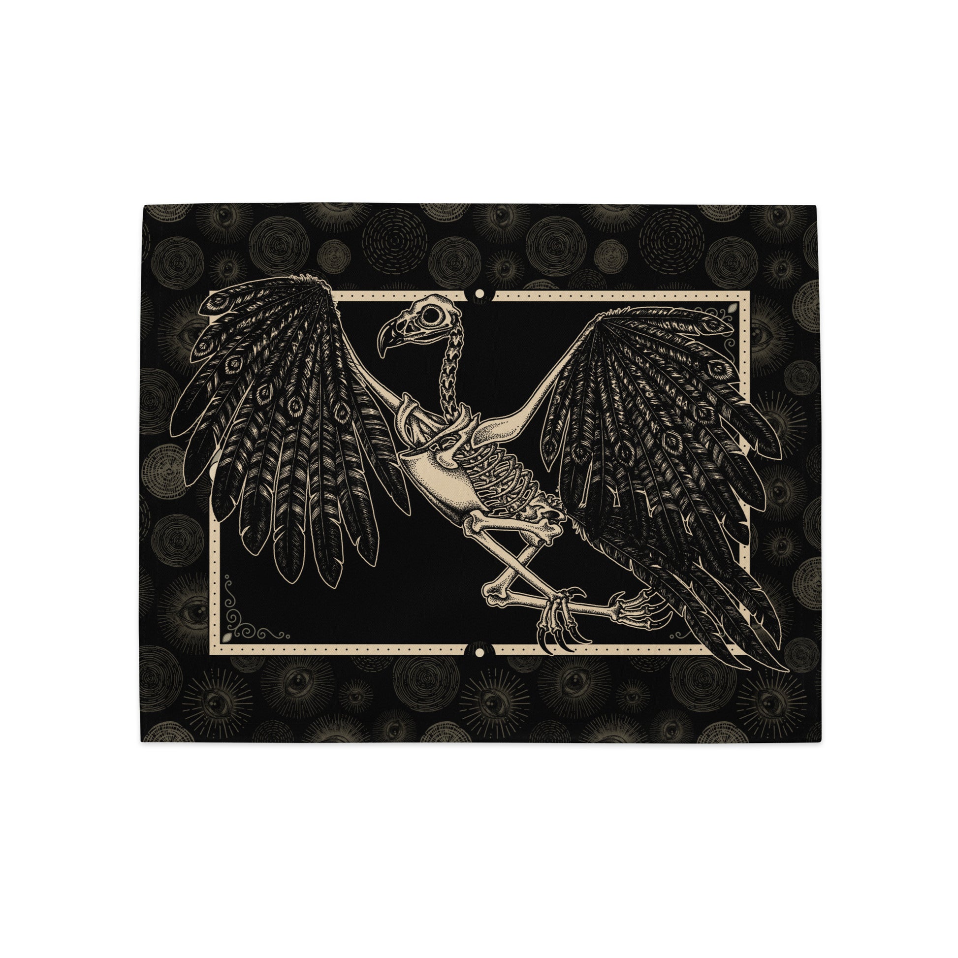 Vulture Skeleton Placemat Set - 4 Pieces - Red Finch Creations